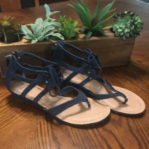 Denim gladiator sandals 8.5M